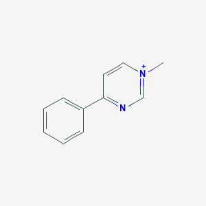 molecular formula C11H11N2+ B270795 1-Methyl-4-phenylpyrimidin-1-ium 