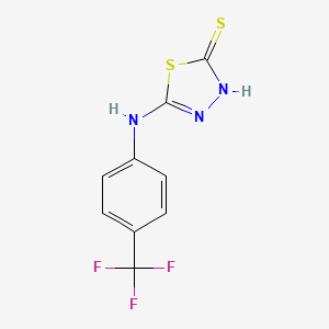 5-[4-(trifluoromethyl)anilino]-3H-1,3,4-thiadiazole-2-thione