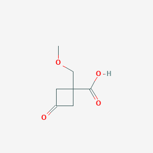 1-(Methoxymethyl)-3-oxocyclobutane-1-carboxylic acid