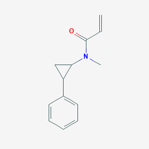 molecular formula C13H15NO B2707958 N-Methyl-N-(2-phenylcyclopropyl)prop-2-enamide CAS No. 2411298-54-7