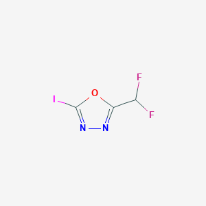 2-(Difluoromethyl)-5-iodo-1,3,4-oxadiazole