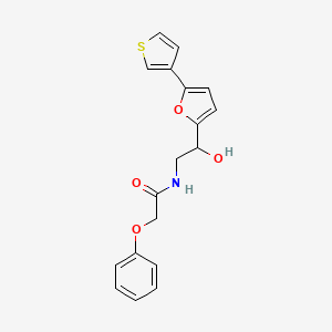 N-(2-hydroxy-2-(5-(thiophen-3-yl)furan-2-yl)ethyl)-2-phenoxyacetamide