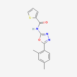 N-(5-(2,4-dimethylphenyl)-1,3,4-oxadiazol-2-yl)thiophene-2-carboxamide