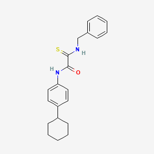 2-(benzylamino)-N-(4-cyclohexylphenyl)-2-thioxoacetamide