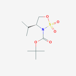 molecular formula C10H19NO5S B2707982 (r)-3-Boc-4-isopropyl-2,2-dioxo-[1,2,3]oxathiazolidine CAS No. 1858273-22-9