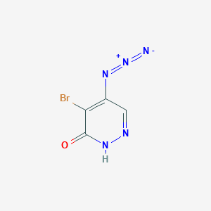 4-Bromo-5-azidopyridazine-3(2H)-one