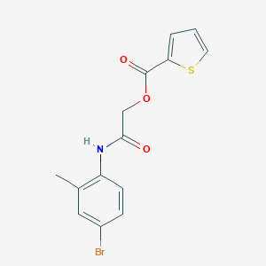 2-(4-Bromo-2-methylanilino)-2-oxoethyl 2-thiophenecarboxylate