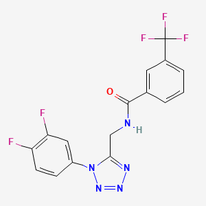 N-((1-(3,4-difluorophenyl)-1H-tetrazol-5-yl)methyl)-3-(trifluoromethyl)benzamide