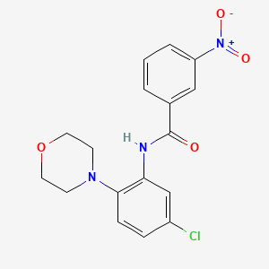 N-(5-chloro-2-morpholinophenyl)-3-nitrobenzenecarboxamide