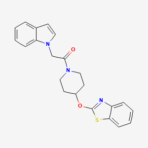 1-(4-(benzo[d]thiazol-2-yloxy)piperidin-1-yl)-2-(1H-indol-1-yl)ethanone