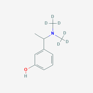 molecular formula C10H15NO B027080 3-[1-[二(甲基-d3)氨基]乙基]苯酚 CAS No. 194930-03-5