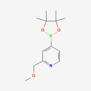 molecular formula C13H20BNO3 B2708001 2-(Methoxymethyl)-4-(4,4,5,5-tetramethyl-1,3,2-dioxaborolan-2-yl)pyridine CAS No. 1834584-84-7
