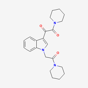1-[1-(2-Oxo-2-piperidin-1-ylethyl)indol-3-yl]-2-piperidin-1-ylethane-1,2-dione