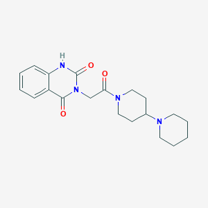 3-[2-oxo-2-(4-piperidin-1-ylpiperidin-1-yl)ethyl]-1H-quinazoline-2,4-dione