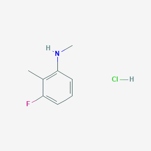 molecular formula C8H11ClFN B2708012 3-Fluoro-N,2-dimethylaniline;hydrochloride CAS No. 2413886-09-4