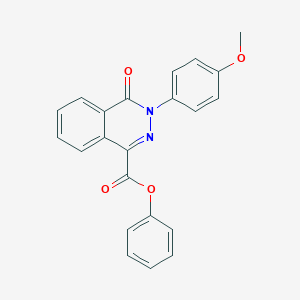 molecular formula C22H16N2O4 B2708037 Phenyl 3-(4-methoxyphenyl)-4-oxo-3,4-dihydro-1-phthalazinecarboxylate CAS No. 338975-88-5