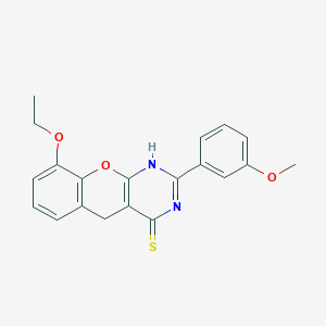 9-ethoxy-2-(3-methoxyphenyl)-3H,4H,5H-chromeno[2,3-d]pyrimidine-4-thione