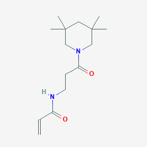molecular formula C15H26N2O2 B2708048 N-[3-Oxo-3-(3,3,5,5-tetramethylpiperidin-1-yl)propyl]prop-2-enamide CAS No. 2199831-80-4