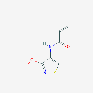 molecular formula C7H8N2O2S B2708052 N-(3-Methoxy-1,2-thiazol-4-yl)prop-2-enamide CAS No. 2305325-91-9