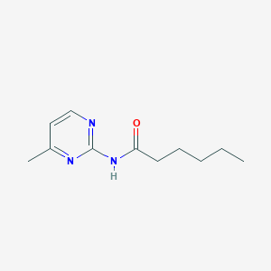 molecular formula C11H17N3O B270806 N-(4-methyl-2-pyrimidinyl)hexanamide 
