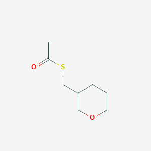 molecular formula C8H14O2S B2708063 1-[(Oxan-3-ylmethyl)sulfanyl]ethan-1-one CAS No. 1935893-64-3