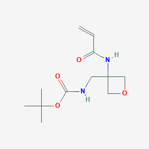 Tert-butyl N-[[3-(prop-2-enoylamino)oxetan-3-yl]methyl]carbamate