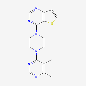 4-[4-(5,6-Dimethylpyrimidin-4-yl)piperazin-1-yl]thieno[3,2-d]pyrimidine