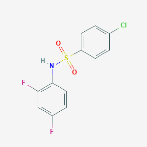 molecular formula C12H8ClF2NO2S B270810 4-chloro-N-(2,4-difluorophenyl)benzenesulfonamide 