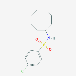 molecular formula C14H20ClNO2S B270811 4-chloro-N-cyclooctylbenzenesulfonamide 
