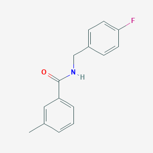 molecular formula C15H14FNO B270812 N-(4-fluorobenzyl)-3-methylbenzamide 