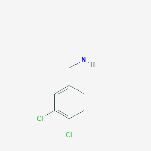 molecular formula C11H15Cl2N B2708139 N-[(3,4-dichlorophenyl)methyl]-2-methylpropan-2-amine CAS No. 893577-89-4
