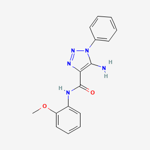 5-amino-N-(2-methoxyphenyl)-1-phenyl-1H-1,2,3-triazole-4-carboxamide