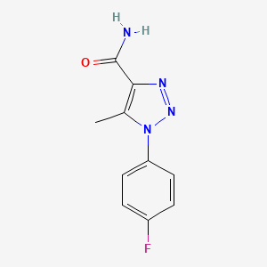 molecular formula C10H9FN4O B2708144 1-(4-fluorophenyl)-5-methyl-1H-1,2,3-triazole-4-carboxamide CAS No. 902884-10-0