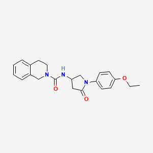 N-(1-(4-ethoxyphenyl)-5-oxopyrrolidin-3-yl)-3,4-dihydroisoquinoline-2(1H)-carboxamide