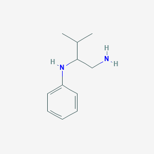 molecular formula C11H18N2 B2708149 N-(1-amino-3-methylbutan-2-yl)aniline CAS No. 929973-60-4