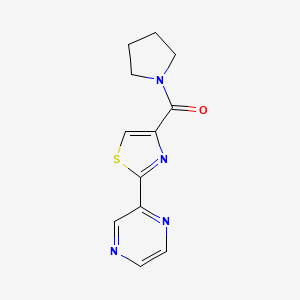 (2-(Pyrazin-2-yl)thiazol-4-yl)(pyrrolidin-1-yl)methanone