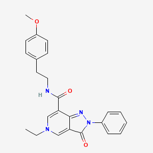 5-ethyl-N-(4-methoxyphenethyl)-3-oxo-2-phenyl-3,5-dihydro-2H-pyrazolo[4,3-c]pyridine-7-carboxamide
