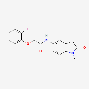 molecular formula C17H15FN2O3 B2708167 2-(2-fluorophenoxy)-N-(1-methyl-2-oxoindolin-5-yl)acetamide CAS No. 921774-37-0