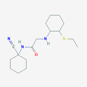N-(1-cyanocyclohexyl)-2-{[2-(ethylsulfanyl)cyclohexyl]amino}acetamide