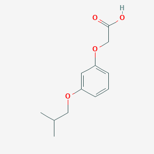molecular formula C12H16O4 B2708241 2-[3-(2-Methylpropoxy)phenoxy]acetic acid CAS No. 392237-83-1