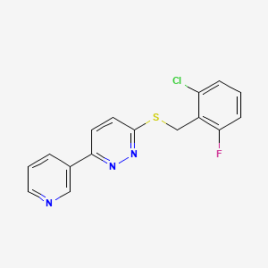 3-((2-Chloro-6-fluorobenzyl)thio)-6-(pyridin-3-yl)pyridazine