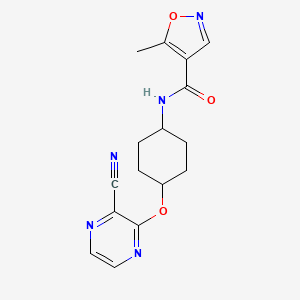 N-((1r,4r)-4-((3-cyanopyrazin-2-yl)oxy)cyclohexyl)-5-methylisoxazole-4-carboxamide