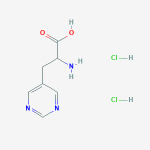 2-Amino-3-pyrimidin-5-ylpropanoic acid;dihydrochloride