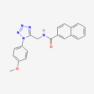 N-((1-(4-methoxyphenyl)-1H-tetrazol-5-yl)methyl)-2-naphthamide