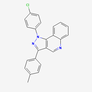 molecular formula C23H16ClN3 B2708267 1-(4-chlorophenyl)-3-(4-methylphenyl)-1H-pyrazolo[4,3-c]quinoline CAS No. 901245-60-1
