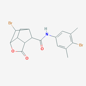 6-bromo-N-(4-bromo-3,5-dimethylphenyl)-2-oxohexahydro-2H-3,5-methanocyclopenta[b]furan-7-carboxamide