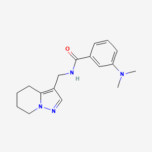 3-(dimethylamino)-N-((4,5,6,7-tetrahydropyrazolo[1,5-a]pyridin-3-yl)methyl)benzamide