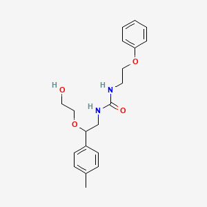 molecular formula C20H26N2O4 B2708296 1-(2-(2-Hydroxyethoxy)-2-(p-tolyl)ethyl)-3-(2-phenoxyethyl)urea CAS No. 1798622-15-7