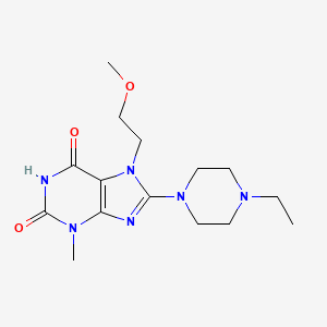 8-(4-ethylpiperazin-1-yl)-6-hydroxy-7-(2-methoxyethyl)-3-methyl-3,7-dihydro-2H-purin-2-one