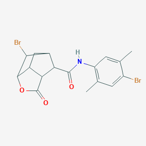 6-bromo-N-(4-bromo-2,5-dimethylphenyl)-2-oxohexahydro-2H-3,5-methanocyclopenta[b]furan-7-carboxamide